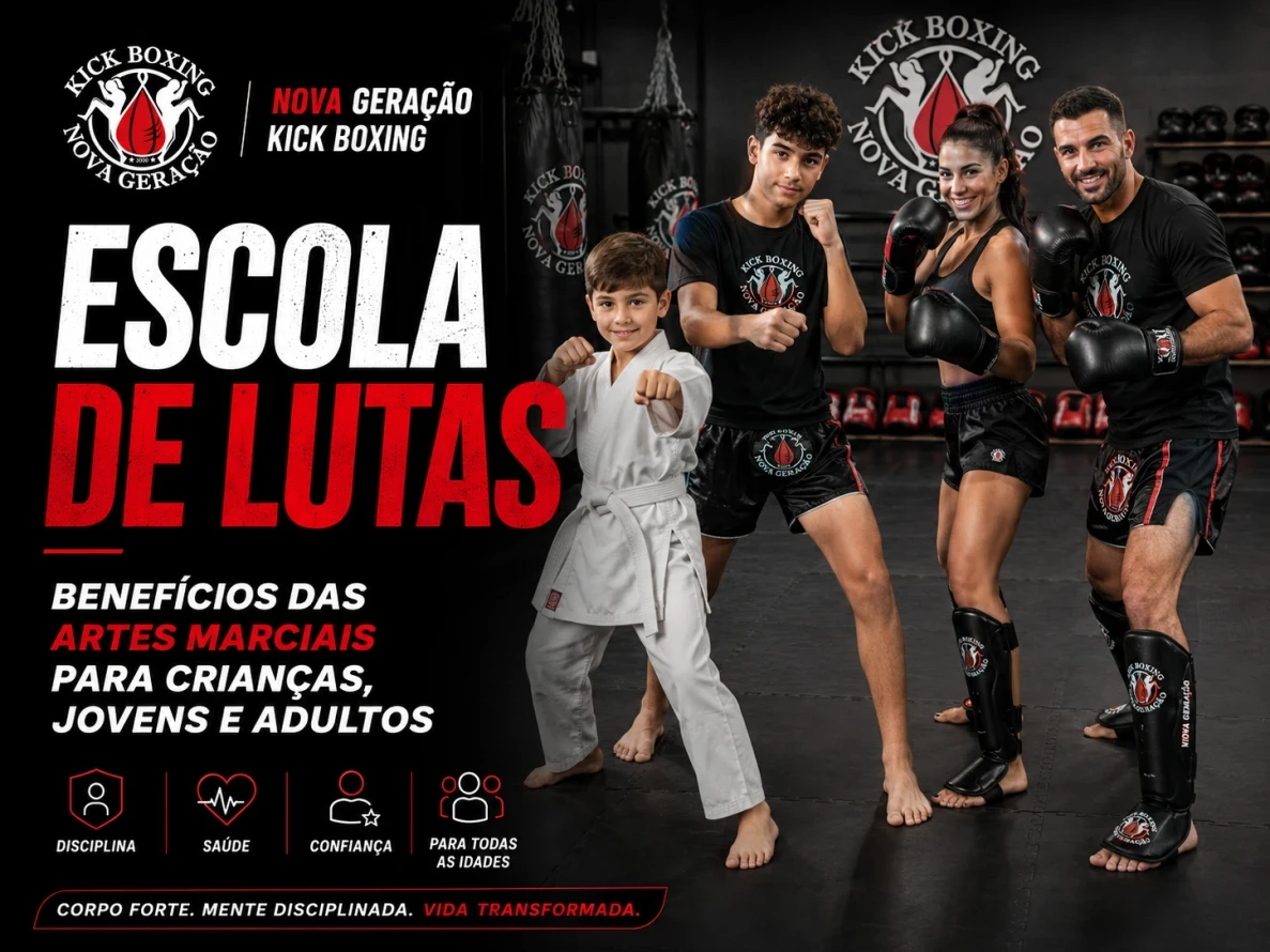 Escola de lutas: benefícios das artes marciais para crianças, jovens e adultos